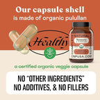 CNP Organic Turmeric with Piperine Capsules 600mg - High Absorption Curcumin with Black Pepper, Plant Based Supplement, Clean Formula No Fillers, 100 Count Glass Bottle, Made in USA, Family Owned