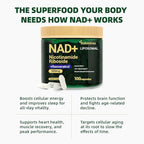NAD+ Supplement with, Nicotinamide Riboside & Resveratrol 900mg – Anti-Aging Support for Women & Men, NMN Alternative, Vegan Non-GMO - 100 Capsules, 2 Pack