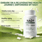 NAD+ Supplement, Liposomal NAD Nicotinamide Riboside Resveratrol 1500 mg - Anti-Aging & Brain Health, Improve Energy - Specifically for Women and Men, 120 Capsules