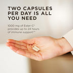 Solgar Ester-C Plus 500 mg Vitamin C (Ascorbate Complex), 100 Vegetable Capsules - Gentle & Non Acidic - Antioxidant & Immune Support - Non GMO, Vegan, Gluten-Free, Kosher - 100 Servings
