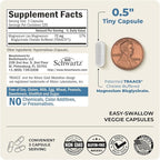 Magnesium Bisglycinate Chelated Supplement - High Absorption Magnesium Glycinate Supplement for Women and Men - Sleep, Muscle, Bone & Joint Support - Non-GMO, Non-Laxative Chelate - 360 Capsules