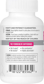 NBI FerroSolve, Best Absorption Iron Supplement 45 mg | High Potency | GI Safe | 30ct Veggie Capsules