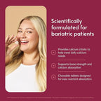 Bariatric Advantage Calcium Citrate Chewable 500 mg - for Bariatric Surgery Patients - High-Potency, Easy-Digest Tablets - Calcium Citrate - Bone Strength Supplements* - Chocolate - 90 Count