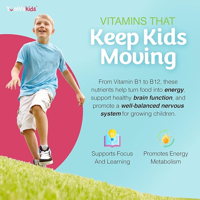 YUM-V'S Kids Multivitamin with Iron - Kids Chewable Multivitamin - Vitamins + Iron Supplement - Toddler Vitamins for 2 Year Old+, Kosher, Halal, Gluten Free 120 (Pack of 2