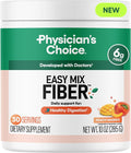 Physician's CHOICE Easy Mix Fiber for Digestive Health & Regularity - No Grit - Daily Prebiotic Soluble Fiber Powder Supplement for Women and Men - Peach Mango - 30 Servings