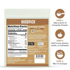 HANDPICK Coriander Powder (14oz) 100% Natural Ground Coriander | Premium Quality and High Value | Non-GMO, Gluten Free, Sourced from India | No Adulterations | Packed in Resealable Ziplock Pouch