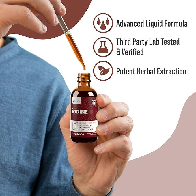 Rejuvica Health Active Iodine + Active Elderberry 4oz Bundle - Energy & Immune Support Bundle - Advanced Liquid Delivery