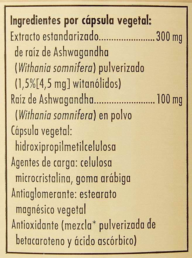 SFP Ashwagandha Root Extract Solgar 60 VCaps