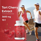 Good Grove Tart Cherry Extract Capsules, Tart Cherry Extract 3600 mg 10:1, Vegan Non-GMO Dietary Supplement, 60 Capsules