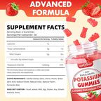 softbear Potassium Gummies for Adults, Sugar Free Potassium Chloride Gummies 1200mg Support Leg Cramps & Electrolyte Balance High Potency Potassium Supplement, Strawberry Flavor 60 Count