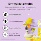 Lemme Purr Vaginal Probiotic Gummies for Women - Balanced pH, Healthy Odor, Yeast Balance & Flora Support + Vitamin C for Immune Health - Tasty Pineapple (60 Count)