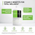DAVINCI Labs Liposomal C - Collagen Production, Oxidative Stress & Immune Health Support - Liposomal Delivery System - Gluten Free, Vegetarian - 10.15 oz (60 Servings)