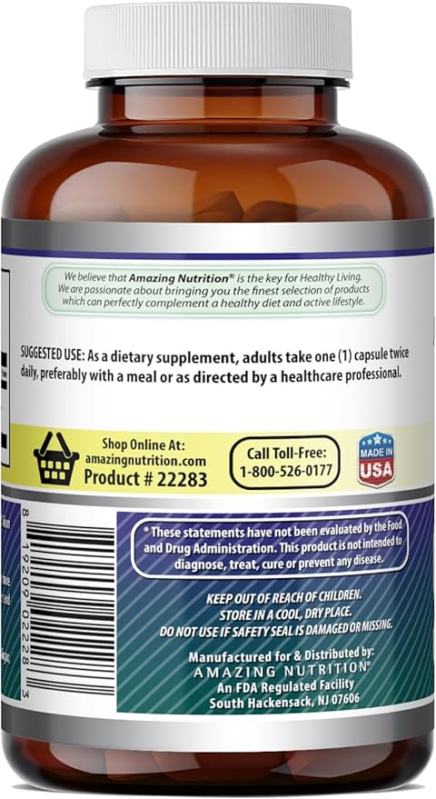 Amazing Formulas Alpha Lipoic Acid | 600 Mg Per Serving Supplement | Capsules | Non-GMO | Gluten Free | Made in USA (240 Count)