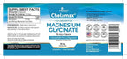 Chelamax Magnesium Glycinate.Dead Sea Sourced, 100% Chelated Magnesium for Sleep Support, Muscle Cramps, Bone Health. Made in USA, 3rd Party Tested,Heavy Metal Free,Glicinato de Magnesio Capsules.