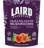 Laird Superfood Organic Calm and Relax Mushroom Blend with Reishi, Lemon Balm, and Ashwagandha, 3.17 oz. Bag, Pack of 1
