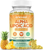 Alpha Lipoic Acid Gummies 600mg - Nerve Savior for Neuropathy with Vitamin B1 B6 B12 C E Biotin Coenzyme Q-10 - Brain Health and Nerve Support Antioxidant - Vegan, Sugar-Free - 60 Gummies
