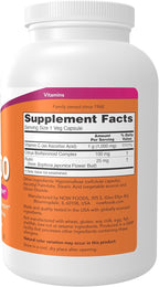 NOW Foods Supplements, Vitamin C-1,000 with 100 mg of Bioflavonoids, Antioxidant Protection*, 500 Veg Capsules