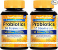 NewRhythm Probiotics 50 Billion CFU 20 Strains, 120 Veggie Capsules, Targeted Release Technology, Stomach Acid Resistant, No Need for Refrigeration, Non-GMO, Gluten Free
