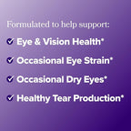 O Positiv MENO Eye Health Capsules – Daily Support for Eye Strain, Occasional Dryness & Healthy Tear Production – with Lutein, Zeaxanthin, Bilberry Extract, Vitamin A & Lycopene – 30 Servings