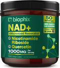 biophix NAD+ Liposomal Supplement for Women & Men - 1000 mg per Serving - Nicotinamide Riboside, Micronized Resveratrol & Quercetin Complex - 100 Veg Capsules - Non-GMO, Gluten-Free, cGMP Certified
