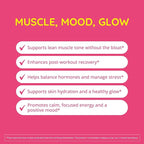 Happy Healthy Hippie Creatine HCl Powder with KSM-66 Ashwagandha | Vegan Creatine for Women | 38x Solubility vs Monohydrate | Hormone Balance | Minimal Bloat | Unflavored, 50 Servings