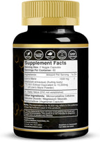 Lions Mane Supplement Capsules - 120 Count - Mushroom Supplement, Brain Supplements for Memory and Focus, Lion's Mane Mushroom Capsules - Cognitive & Immune Support, Focus Supplement - 2 Pack