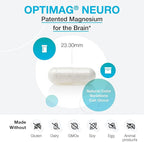 XYMOGEN OptiMag Neuro - Magnesium L-Threonate with Albion Chelates - Brain, Stress & Sleep Support - Bioavailable Magnesium Complex - Vegan, Gluten-Free, & Non-GMO - 90 Capsules
