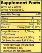 Spring Valley Omega-3 from Fish Oil 2000 mg | Premium Omega-3 from Fish Oil Eye Brain Bone & Heart Health | Set with Basket Goods Store
