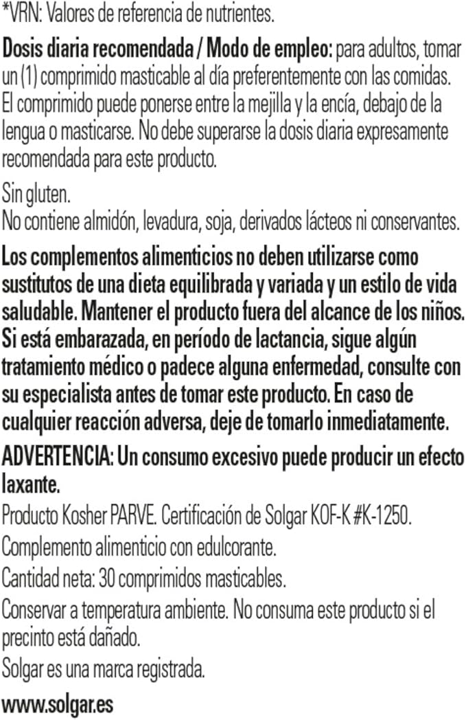 Methylcobalamin (Vitamin B12) 1000 mcg Solgar 30 Nugget