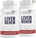 Liver Renew - Liver Cleanse Detox & Repair - Liver Support Supplement with Artichoke Extract, Milk Thistle, Dandelion and Turmeric - 120 Capsules