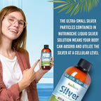 NutriNoche Colloidal Silver | 99.99% Ultra Pure Crystalline Nano Silver Particles