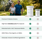 Pure Therapro Rx Power Probiotic 100B | 30 Acid Resistant Capsules - 1 Month Supply | 4 Proven Strains 100 Billion CFU | Flora Balance & Digestion | NO Refrigeration Required | Non-GMO | Zero Fillers