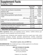 Biotics Research Bio B Complex High Potency B-Complex with Folate and Vitamins B2, B6 and B12 for Energy Production, Supports Cardiovascular Function, metabolic Pathways, Brain Health 90 Tabs