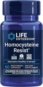 Life Extension Homocysteine Resist Vegetarian Capsules, 60 Count