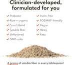 Firm Up Organic Soluble Fiber Supplement for Digestive Gut Health, Diarrhea Control & IBS Relief, Gluten Free Vegan Prebiotic Powder, One Month Supply
