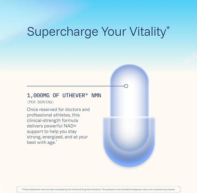 ProHealth NMN Pro 1000 (60 Capsules) Clinically Studied Uthever® NMN. NAD+ Precursor for Cellular Energy, Mitochondrial Support & Healthy Aging. USA Manufactured, Triple Lab-Tested