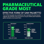 Saw Palmetto for Men Prostate Health Supplement, Medicinal Grade - Pumpkin Seed Oil - Graminex - Nettle Supports Urinary Function & Hair Loss Prevention, DHT Blocker