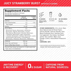Optimum Nutrition Amino Energy - Pre Workout with Green Tea, BCAA, Amino Acids, Keto Friendly, Green Coffee Extract, Energy Powder - Juicy Strawberry Burst, 9.5 Ounce, 30 Servings (Packaging May Vary)