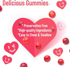 Cranberry Gummies 1000mg, Supplements for Women, with D-Mannose 250mg, Womens Probiotic Gummies, Urinary Tract Health, Cranberry Flavor, NO GMOs, 60 Count(Pack of 2)