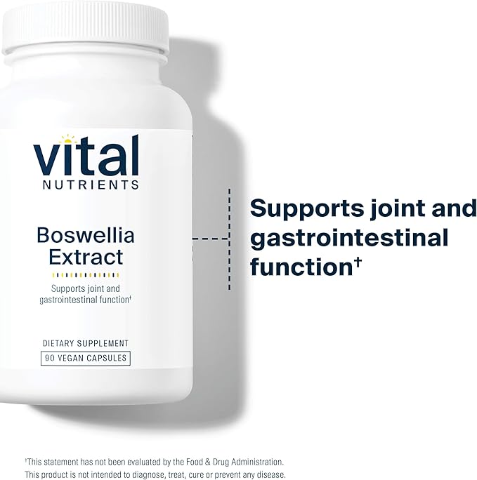 Vital Nutrients Boswellia Extract 400mg - Boswellia Extract Capsules - Herbal Support for Joint, Immune, and Digestive Health - Gluten, Dairy, Soy Free - Non-GMO - 90 Capsules