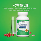 DOCTORS' PREFERRED D-Mannose 1300 MG with Cranberry 500 MG Supplement - Premium Formula (90 Vegan Tablets)