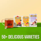 Twinings Superblends Immune Support+ Zinc Blackberry Flavoured Hibiscus, Elderberry Herbal, Naturally Caffeine-Free, 16 Tea Bags (Pack of 6), Enjoy Hot or Iced, 96 Teabags