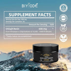 Himalayan Pure Shilajit Resin 600mg 100 Servings with Fulvic Acid & 85+ Trace Minerals Vegan Non-GMO Energy Supplement for Men & Women Ancient Ayurvedic Formula