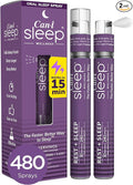 Can-i Sleep Menopause Sleep Support Spray for Women – Fast-Acting Get Back to Sleep after Hot Flashes or Night Wakings, Fall Asleep Fast & Stay Asleep – Melatonin Spray with GABA & 5-HTP – 60 Servings