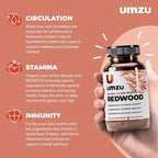 UMZU Redwood Nitric Oxide Booster, (30 Day Supply) – Vitamin C, Garlic & Horse Chestnut – Healthy Circulation & Endurance – Daily Cardiovascular Support Nitric Oxide Supplement Blood Flow Supplement