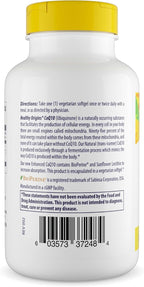 Healthy Origins Natural Enhanced CoQ10 (BioPerine®), 200 mg - Heart Health & Energy Supplement - Gluten-Free & Non-GMO Supplements, with BioPerine & Sunflower Lecithin ((Pack of 1) 60 Veggie Gels)