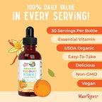 MARYRUTH'S Organic Toddler Vitamin C Drops for Immunity | Ages 1-3 Years | 15 mg Per Serving | Vitamin C for Immune Support & Overall Health | Vegan | Sugar Free | Gluten Free | Non-GMO | 30 Servings