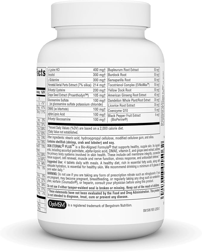 Source Naturals Skin Eternal Plus, with C Ester, DMAE, & Lipoic Acid - 60 Tablets