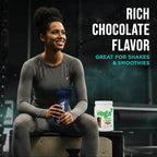 Vega Premium Protein + Supergreens, Chocolate – 20g Vegan Protein, Dairy & Gluten Free, 19.2 oz (16 Servings)