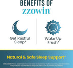 Zzowin Sleep Support Supplement – 5mg Melatonin, Valerian Root, Magnesium for Deep Sleep & Relaxation 30 Tablets | Natural Sleep Aid, Non-Habit Forming | Improve Sleep Quality | Pack of 1